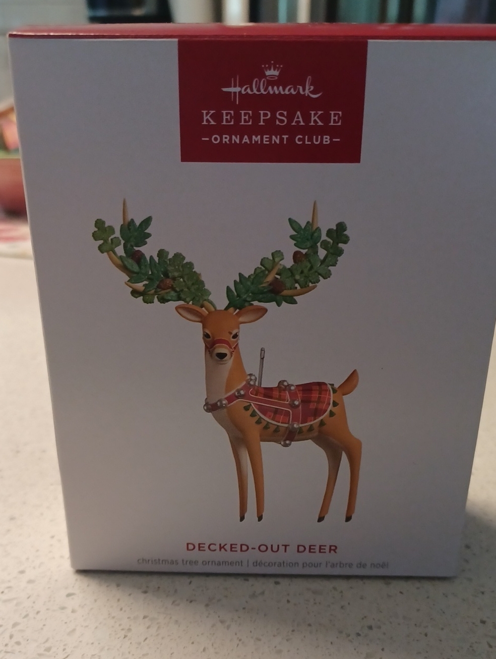 Hallmark Keepsake 'Decked-Out Deer' Ornament - Green & Tan